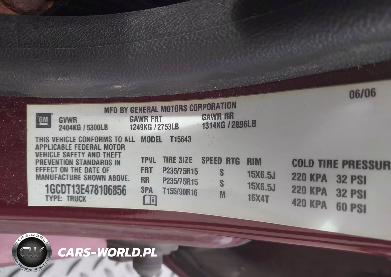 2007 Chevrolet Colorado Lt VIN:1GCDT13E478106856 - 9