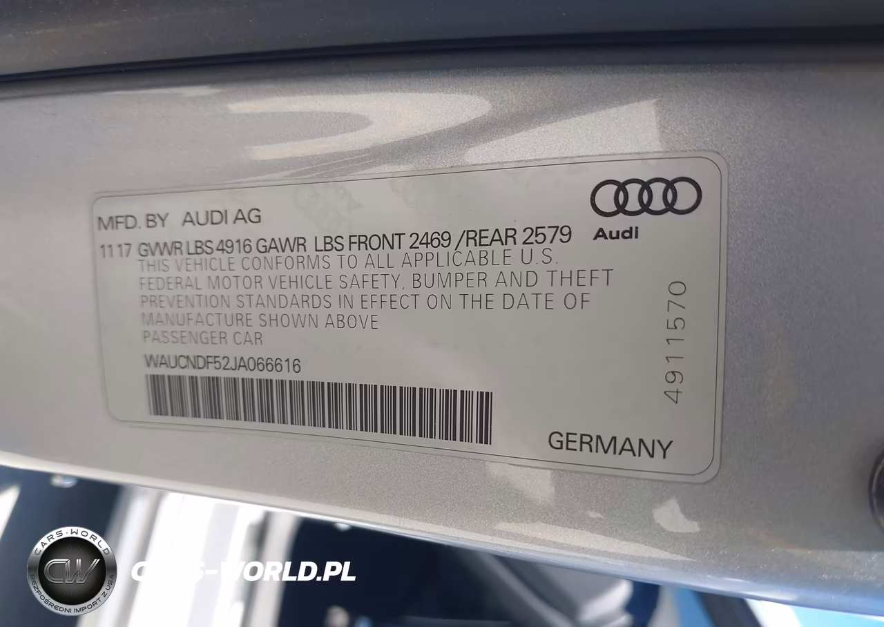 2018 Audi A5 2.0T Premium VIN:WAUCNDF52JA066616 - 9