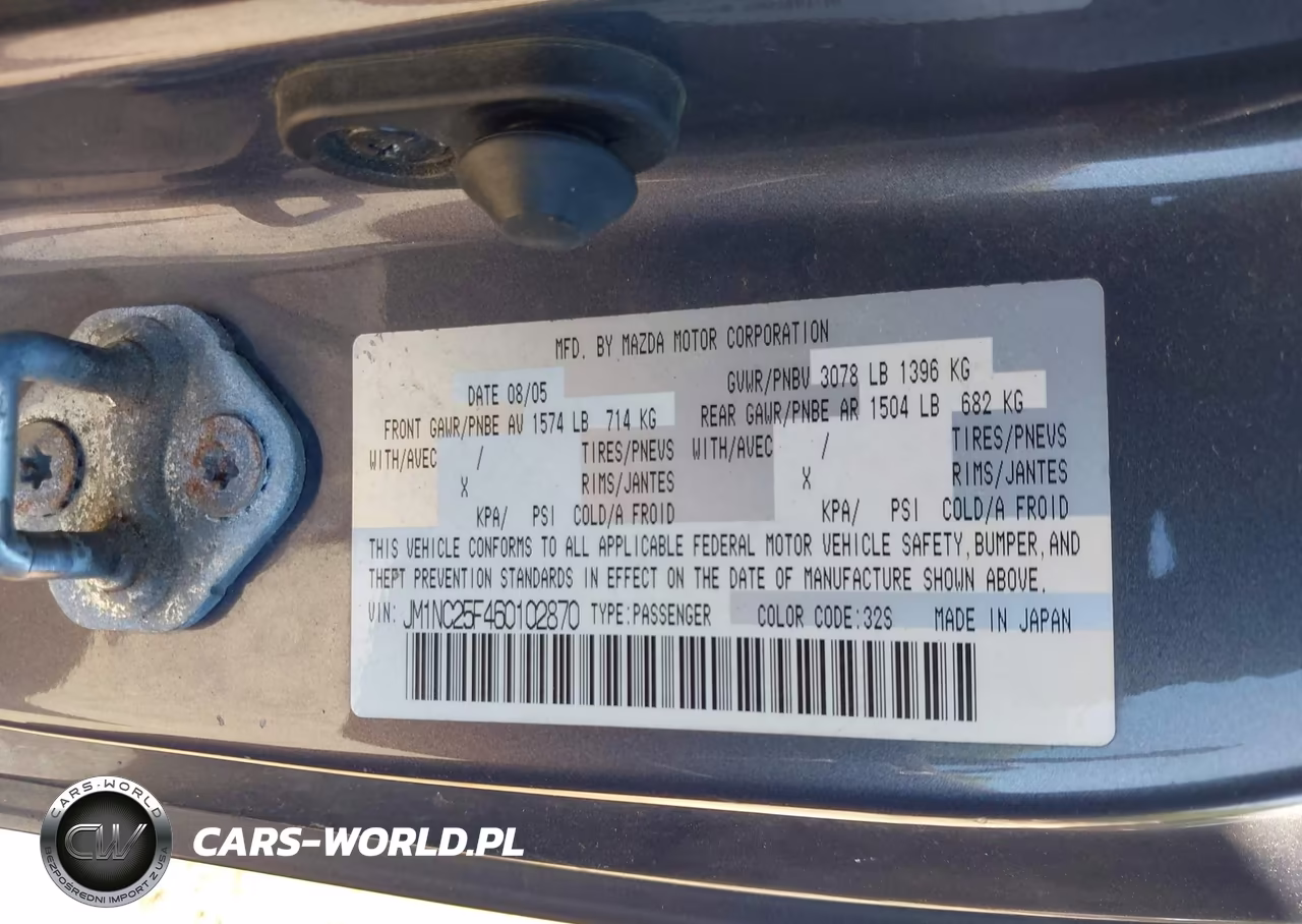 2006 Mazda Mx-5 Miata Touring VIN:JM1NC25F460102870 - 9