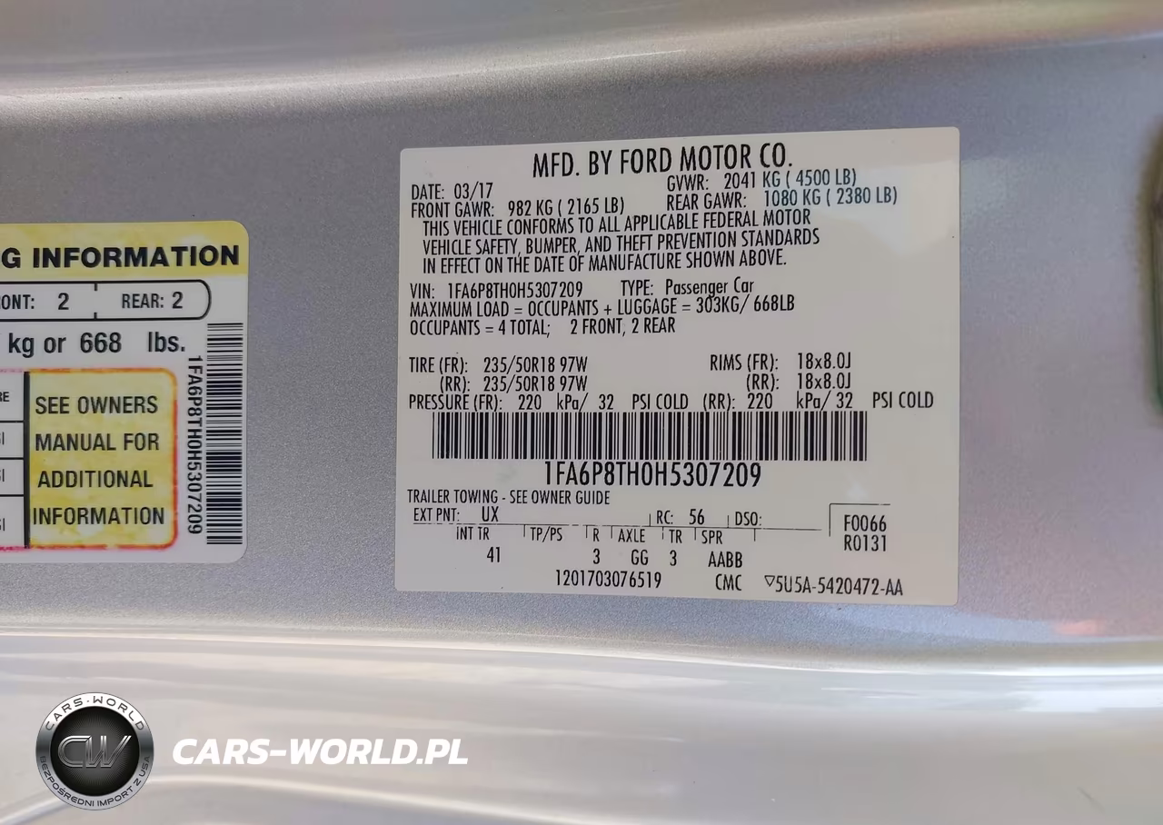 2017 Ford Mustang Ecoboost VIN:1FA6P8TH0H5307209 - 9