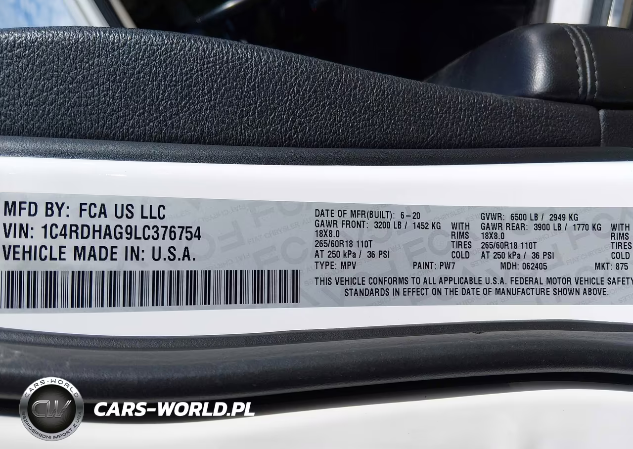 2020 Dodge Durango Sxt Plus Rwd VIN:1C4RDHAG9LC376754 - 9