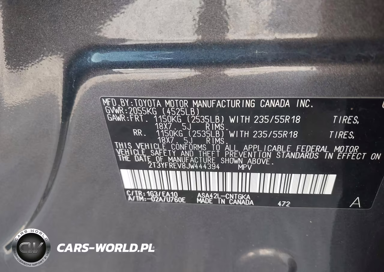 2018 Toyota Rav4 Limited VIN:2T3YFREV8JW444394 - 9