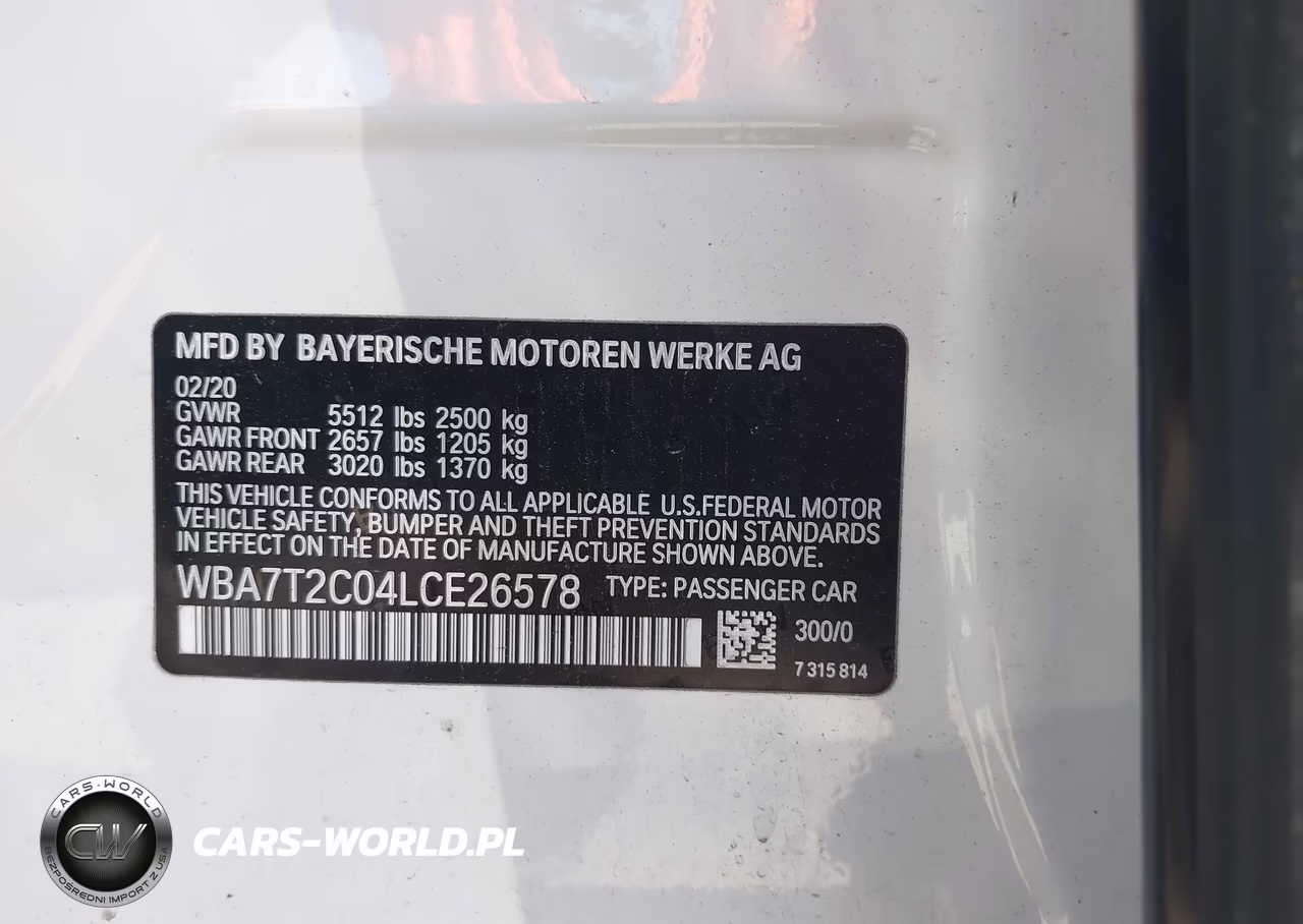 2020 BMW 740I VIN:WBA7T2C04LCE26578 - 9