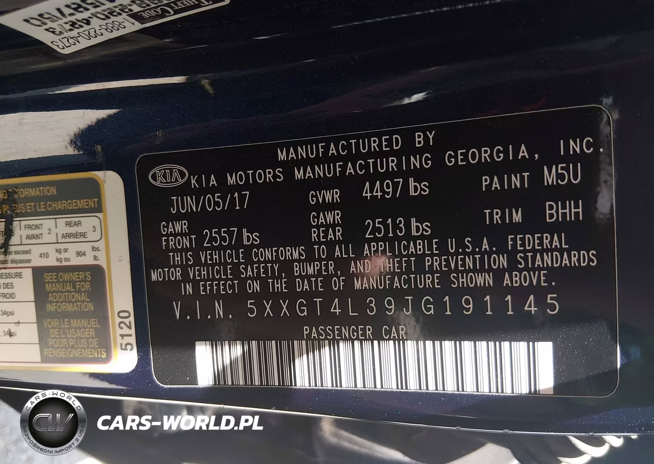2018 Kia Optima Lx VIN:5XXGT4L39JG191145 - 9