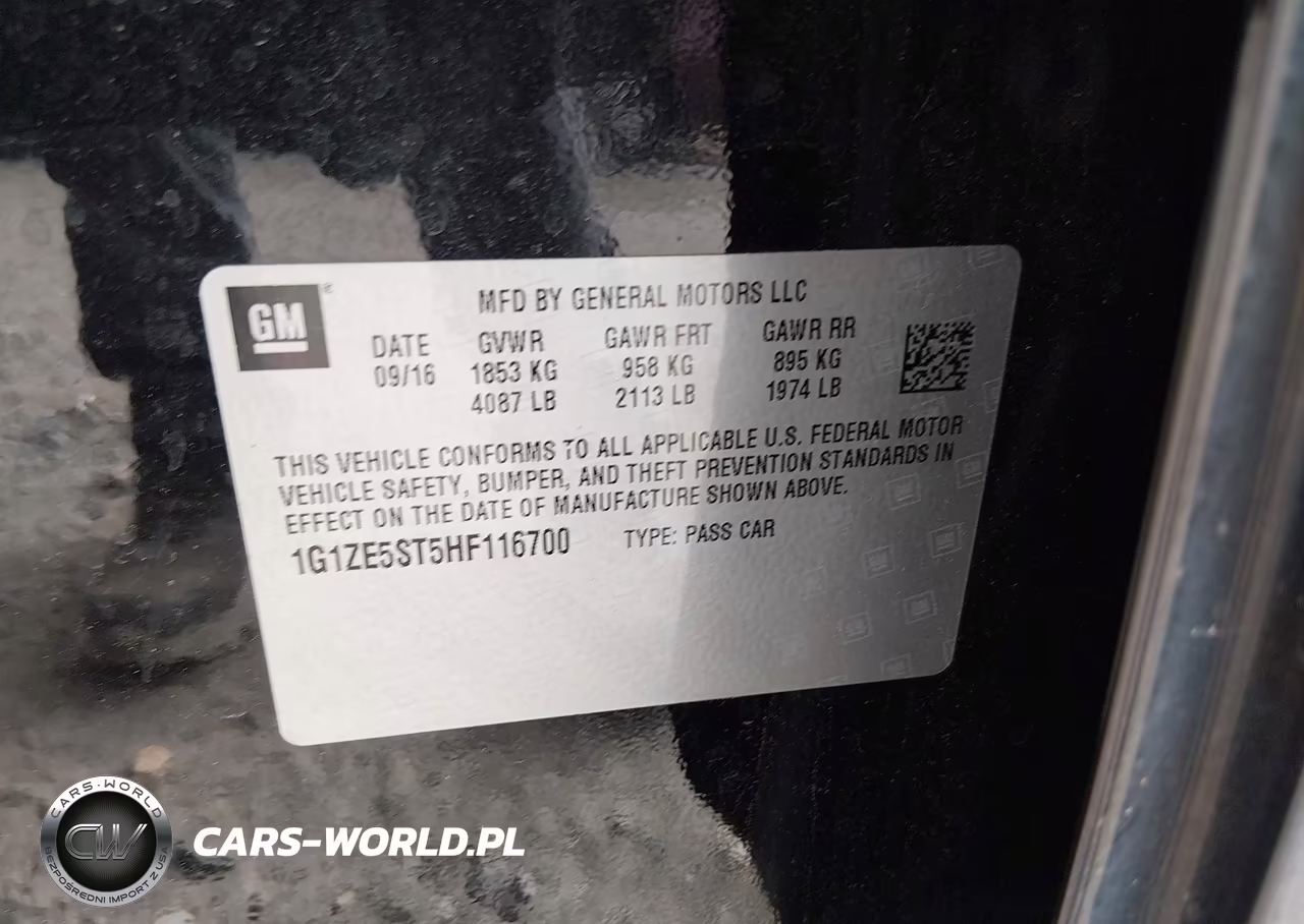 2017 Chevrolet Malibu 1Lt VIN:1G1ZE5ST5HF116700 - 9