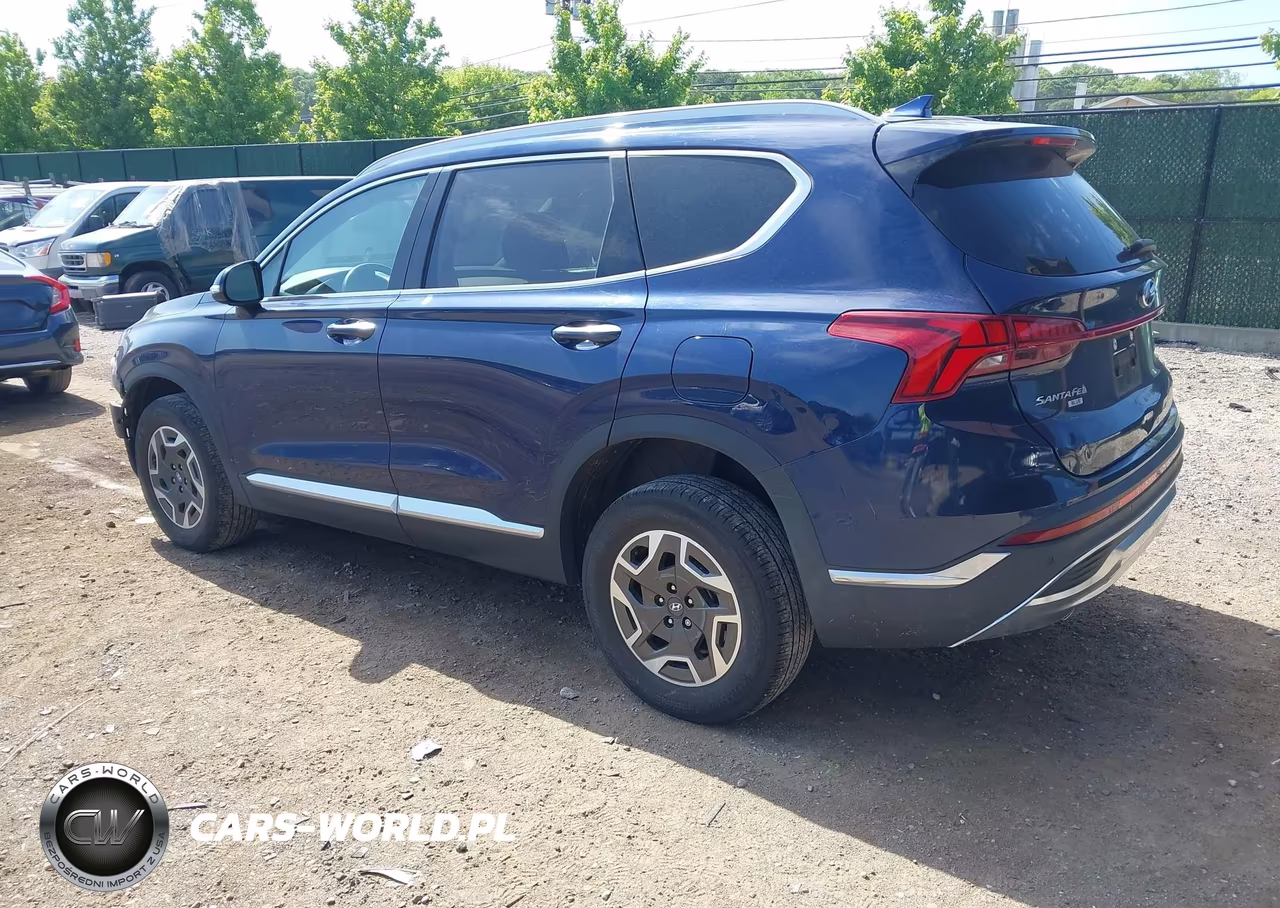 2023 Hyundai Santa Fe Hybrid Blue VIN:5NMS2DA14PH011109 - 3