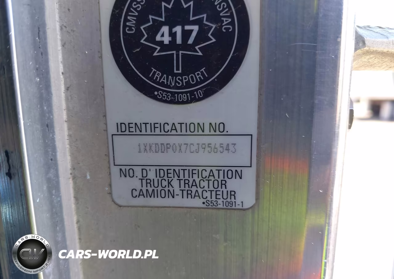 2012 Kenworth Construction T800 VIN:1XKDDP0X7CJ956543 - 9