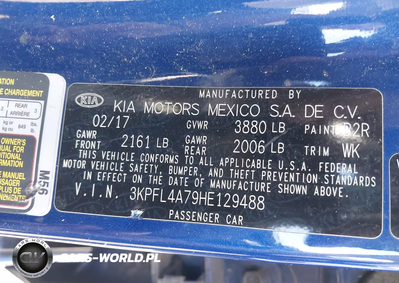 2017 Kia Forte Lx VIN:3KPFL4A79HE129488 - 9