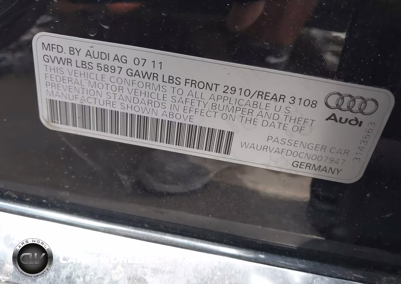 2012 Audi A8 L 4.2 VIN:WAURVAFD0CN007947 - 9