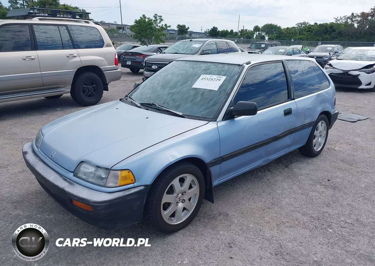 1989 Honda Civic Dx VIN:2HGED6355KH502345 - 2