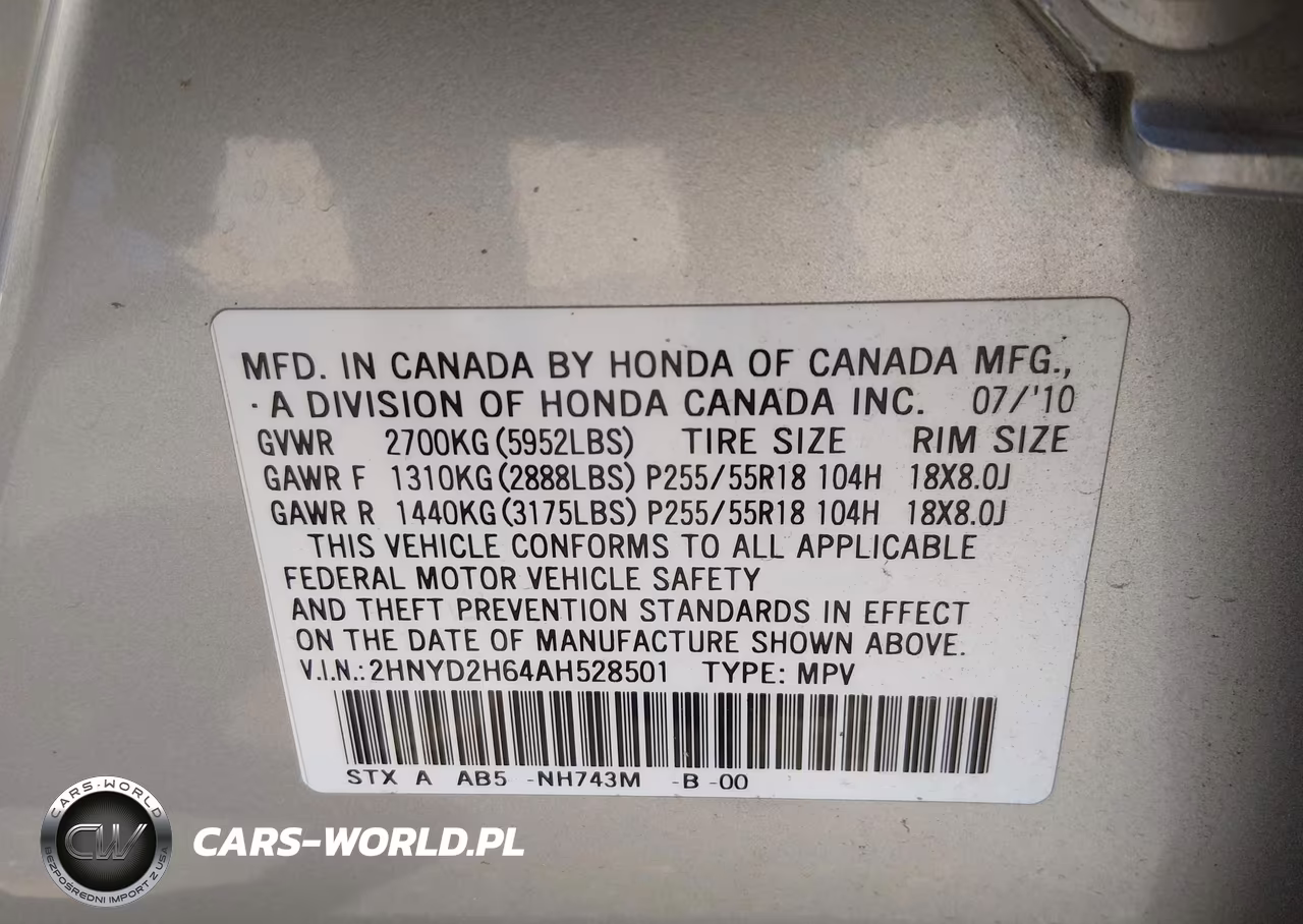 2010 Acura Mdx Technology Package VIN:2HNYD2H64AH528501 - 9
