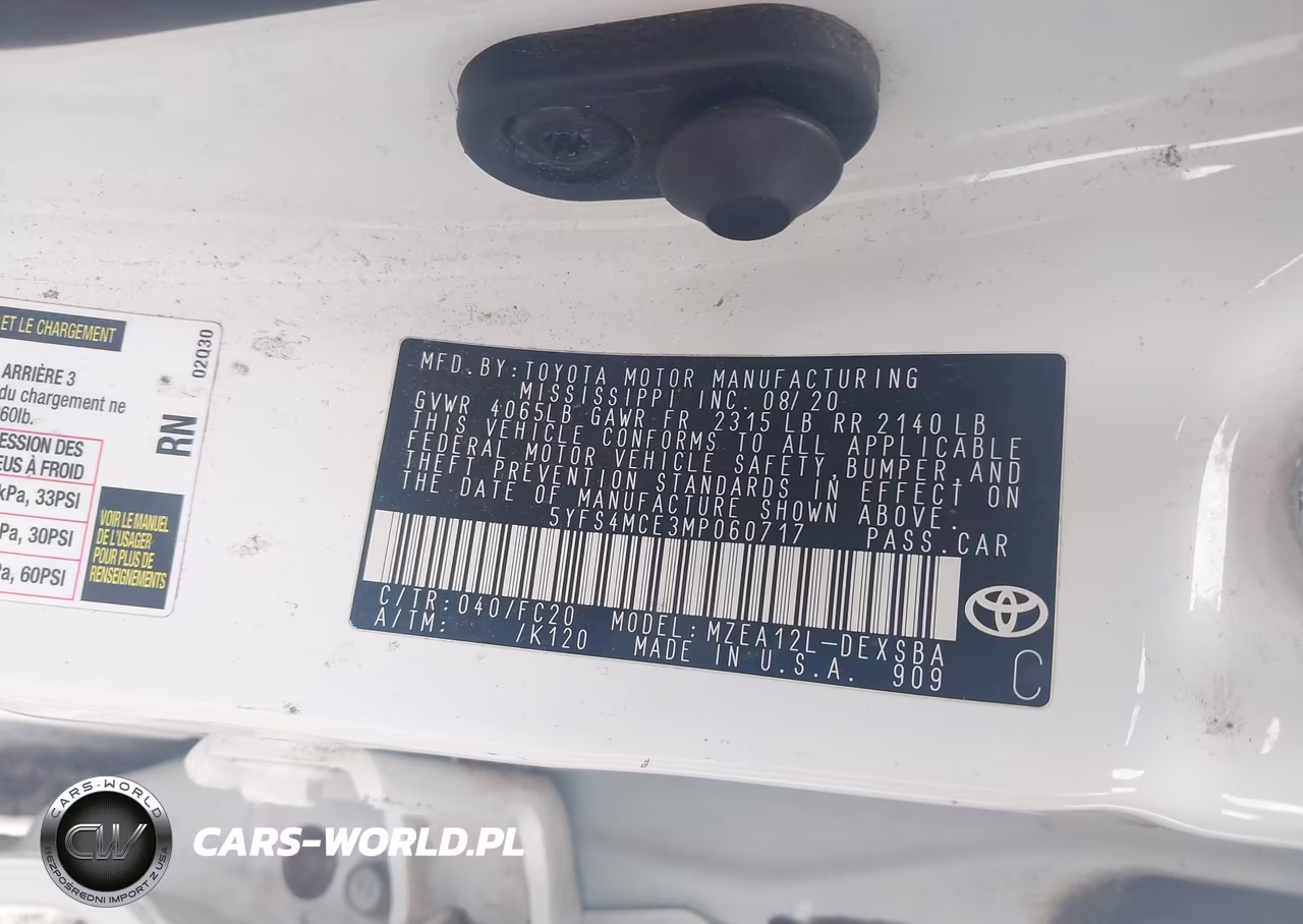 2021 Toyota Corolla Se VIN:5YFS4MCE3MP060717 - 9