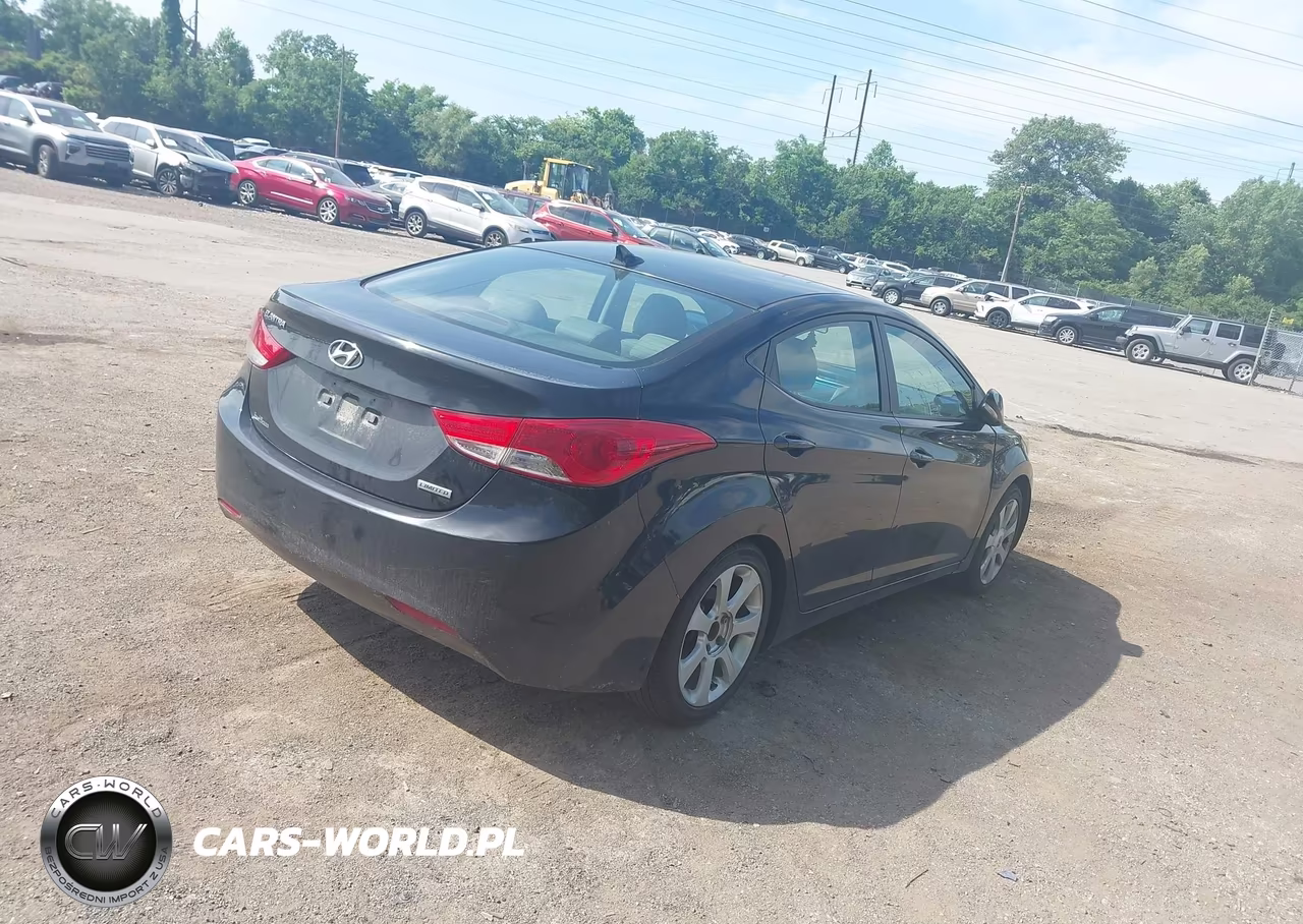 2012 Hyundai Elantra Limited (Ulsan Plant) VIN:KMHDH4AEXCU213638 - 4