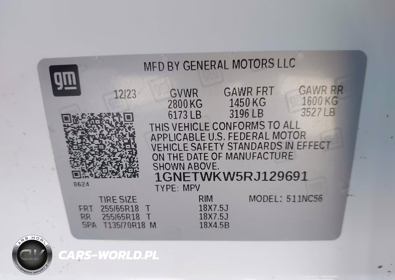 2024 Chevrolet Traverse Limited Awd Lt Leather VIN:1GNETWKW5RJ129691 - 9