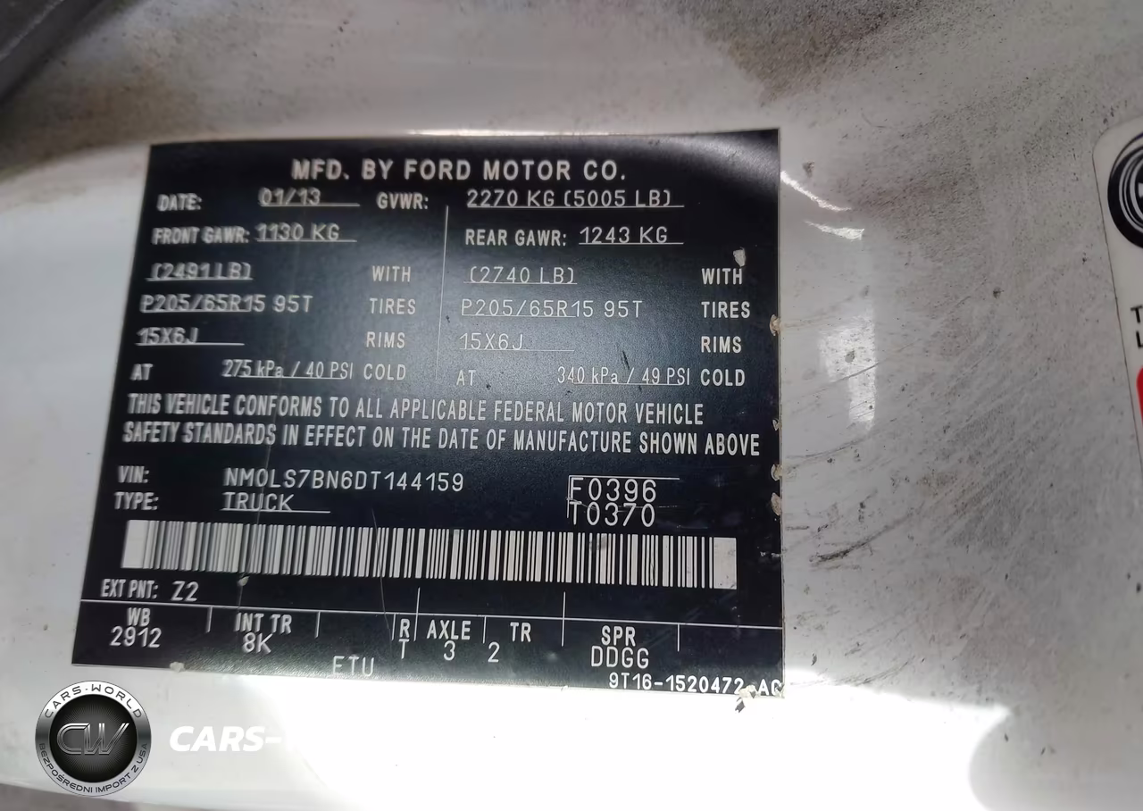 2013 Ford Transit Connect Xlt VIN:NM0LS7BN6DT144159 - 9
