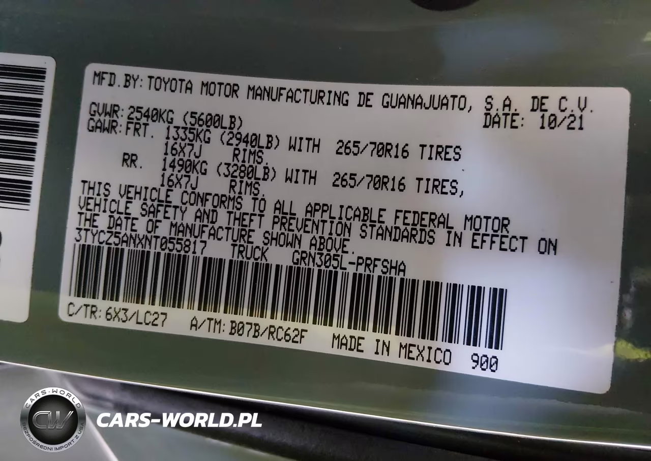 2022 Toyota Tacoma Trd Off Road VIN:3TYCZ5ANXNT055817 - 9
