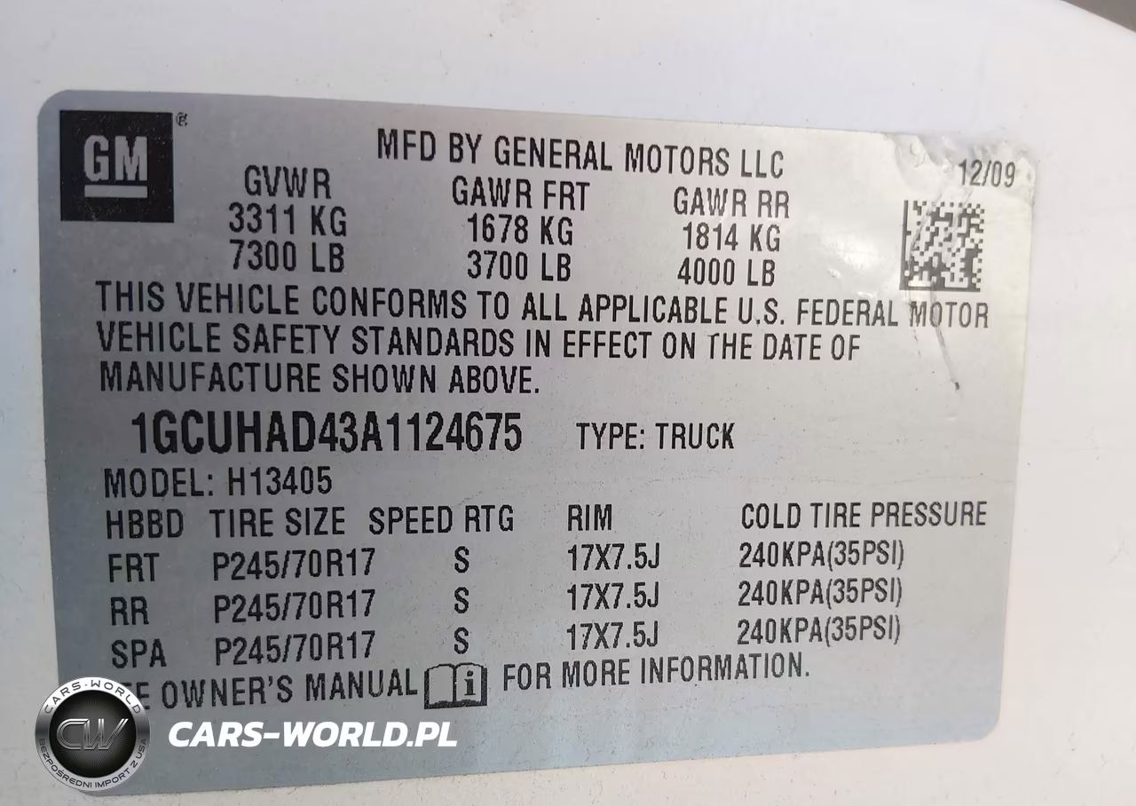 2010 Chevrolet Express 1500 Work Van VIN:1GCUHAD43A1124675 - 9