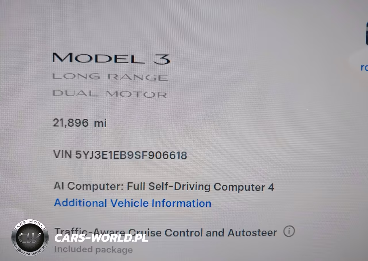 2025 Tesla Model 3 Long Range All-Wheel Drive VIN:5YJ3E1EB9SF906618 - 15