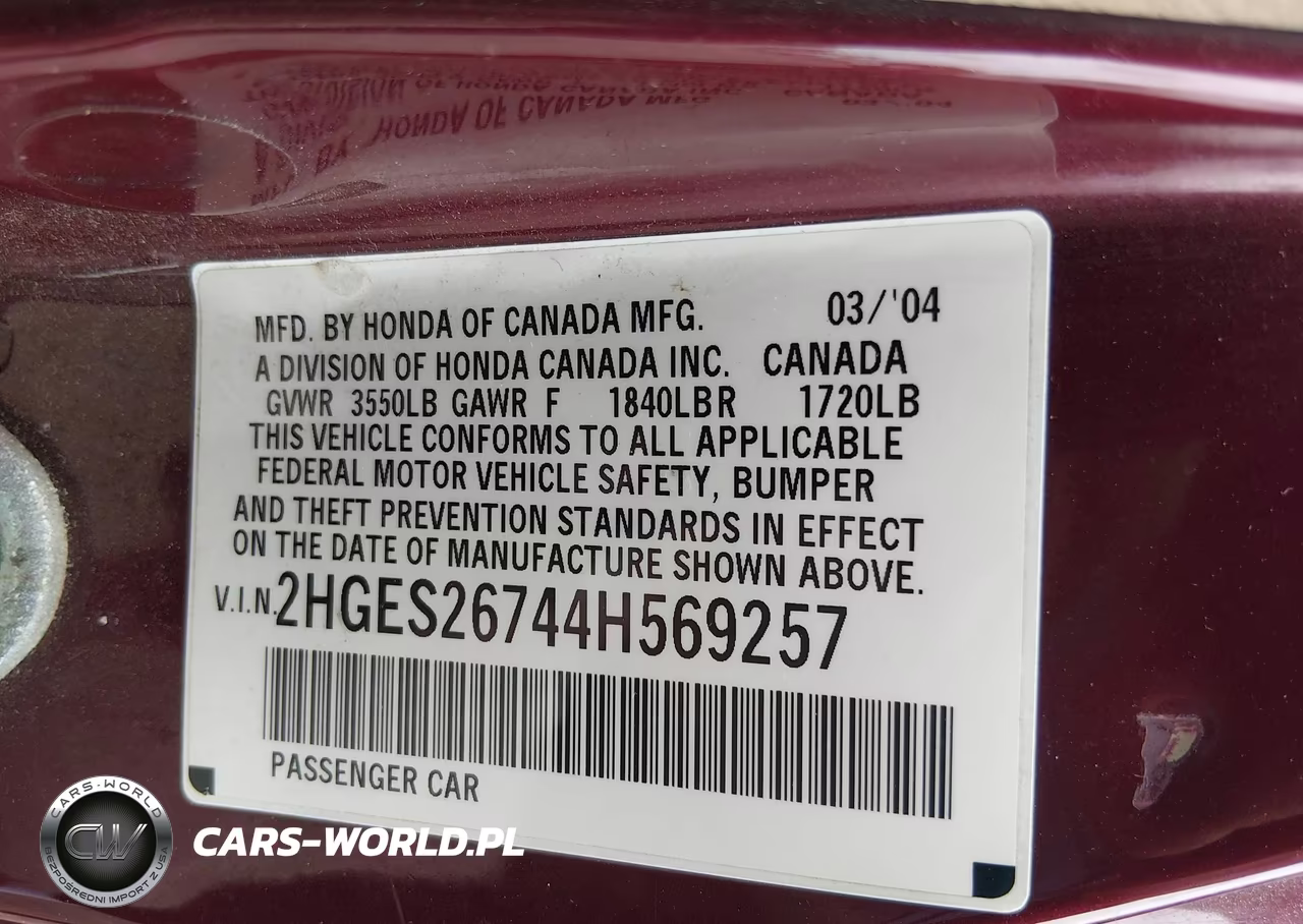 2004 Honda Civic Ex VIN:2HGES26744H569257 - 9