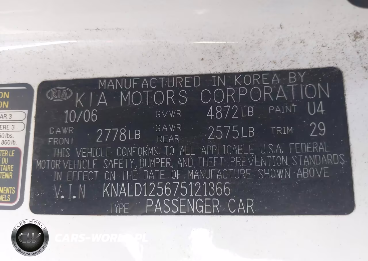 2007 Kia Amanti VIN:KNALD125675121366 - 9