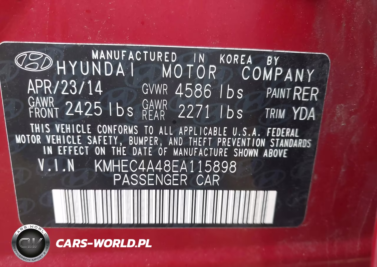 2014 Hyundai Sonata Hybrid Limited VIN:KMHEC4A48EA115898 - 9