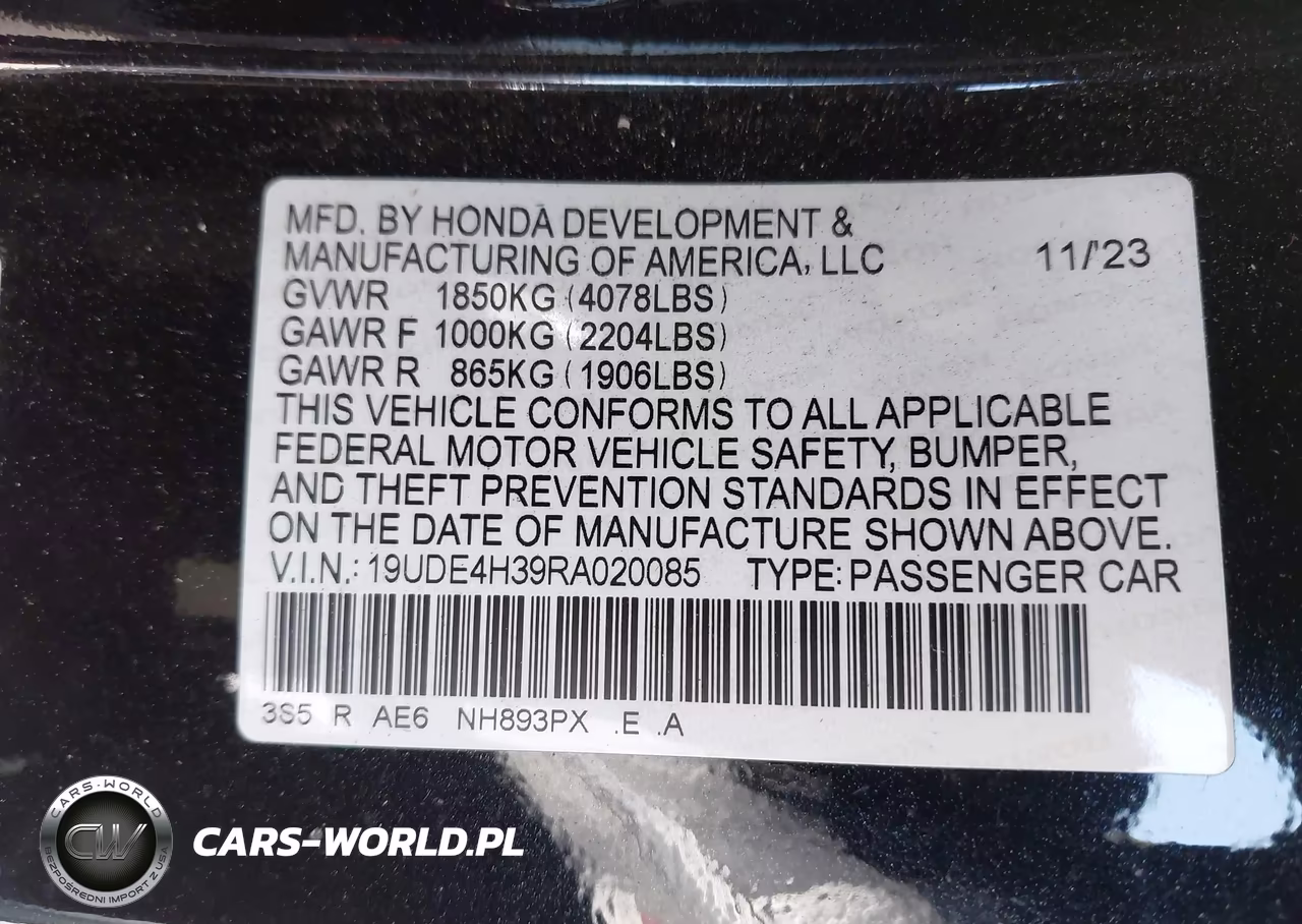 2024 Acura Integra A-Spec VIN:19UDE4H39RA020085 - 9