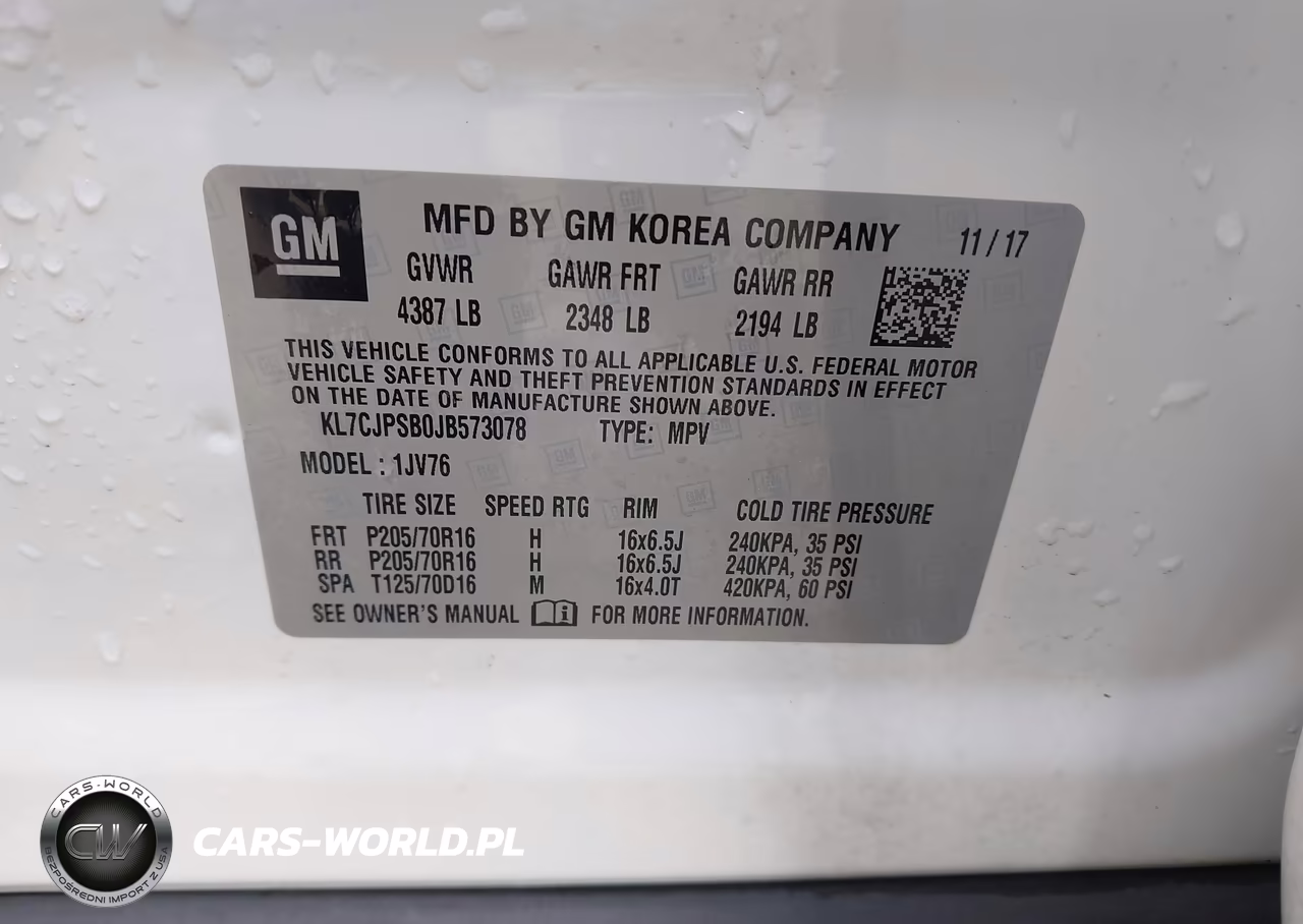 2018 Chevrolet Trax Lt VIN:KL7CJPSB0JB573078 - 9