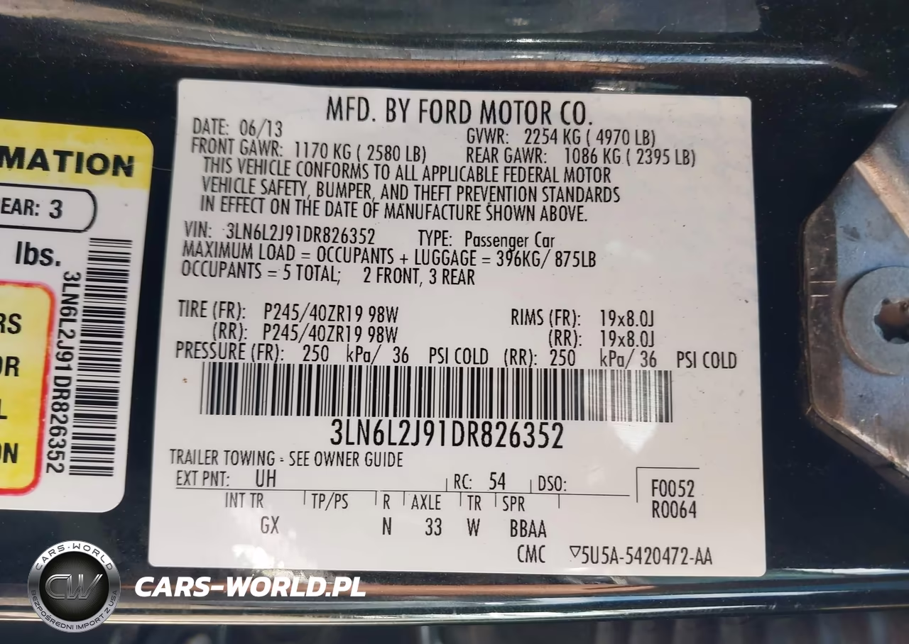 2013 Lincoln Mkz VIN:3LN6L2J91DR826352 - 9
