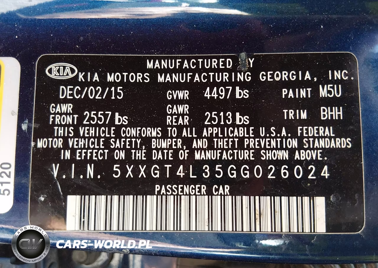 2016 Kia Optima Lx VIN:5XXGT4L35GG026024 - 9