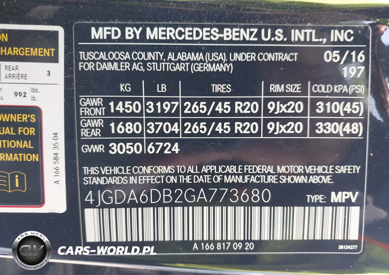 2016 Mercedes-Benz Gle 550E 4Matic VIN:4JGDA6DB2GA773680 - 9