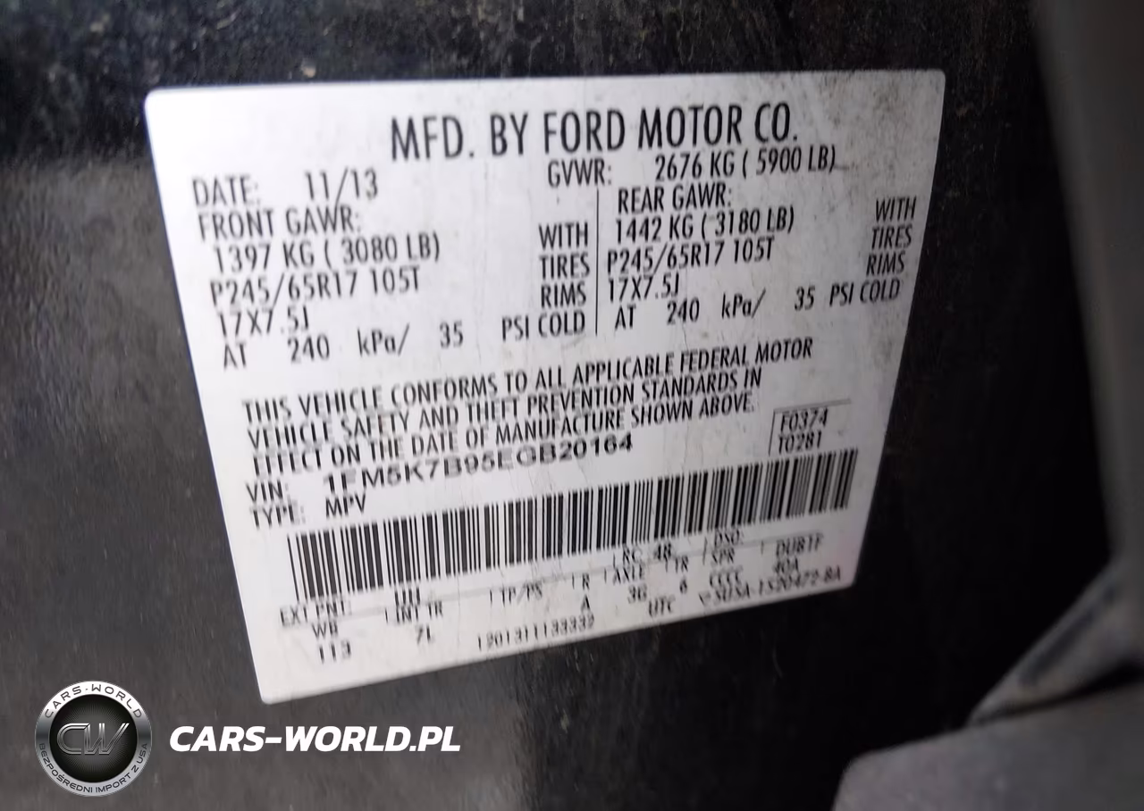 2014 Ford Explorer VIN:1FM5K7B95EGB20164 - 9