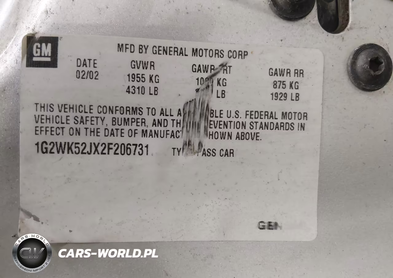 2002 Pontiac Grand Prix Se VIN:1G2WK52JX2F206731 - 9