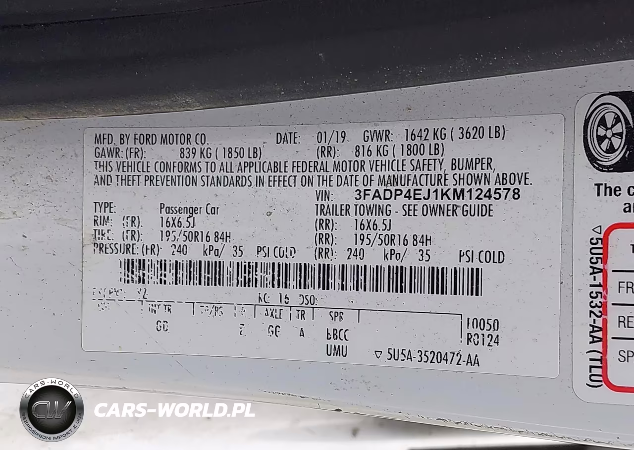 2019 Ford Fiesta Se VIN:3FADP4EJ1KM124578 - 9