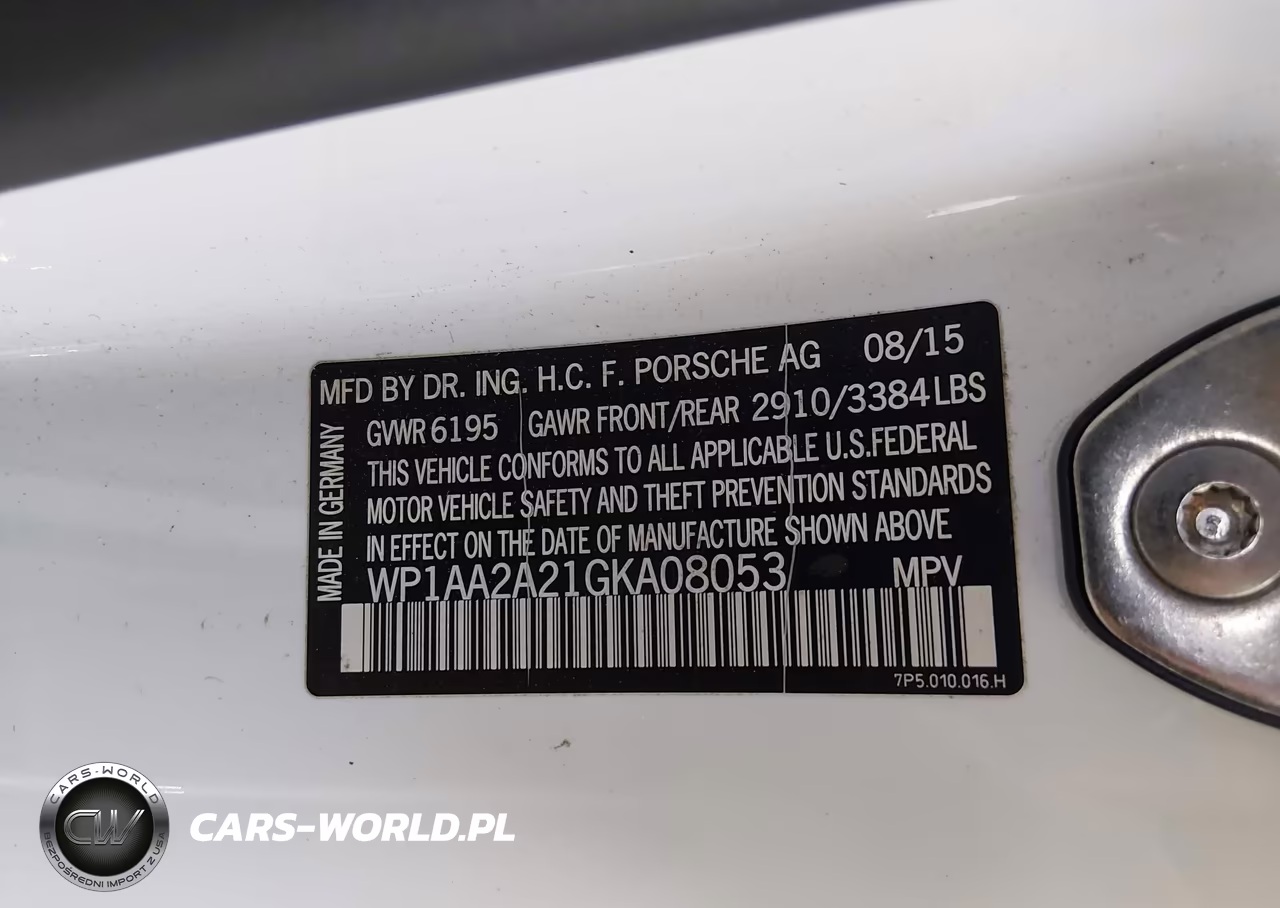 2016 Porsche Cayenne VIN:WP1AA2A21GKA08053 - 9