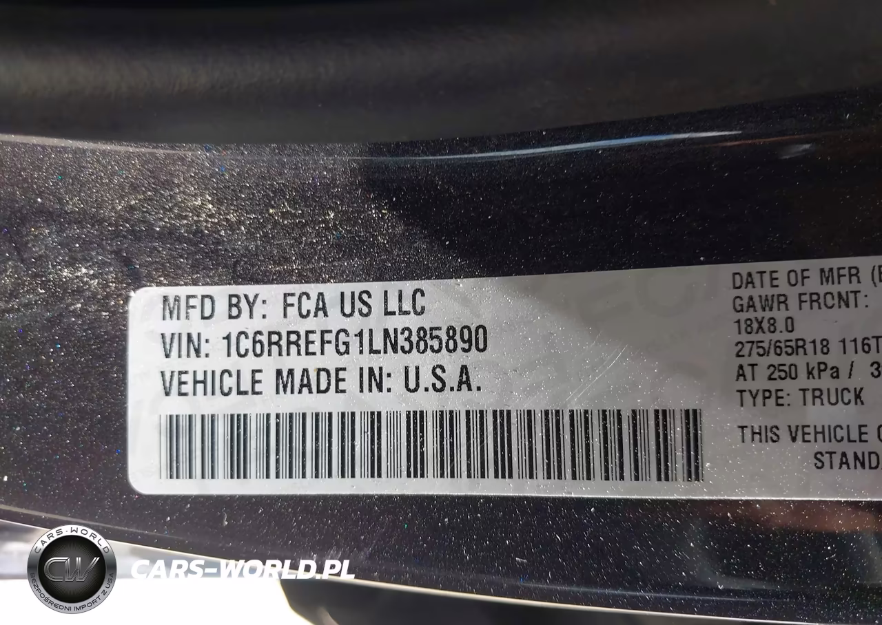 2020 Ram 1500 Lone Star 4X2 5'7 Box VIN:1C6RREFG1LN385890 - 9