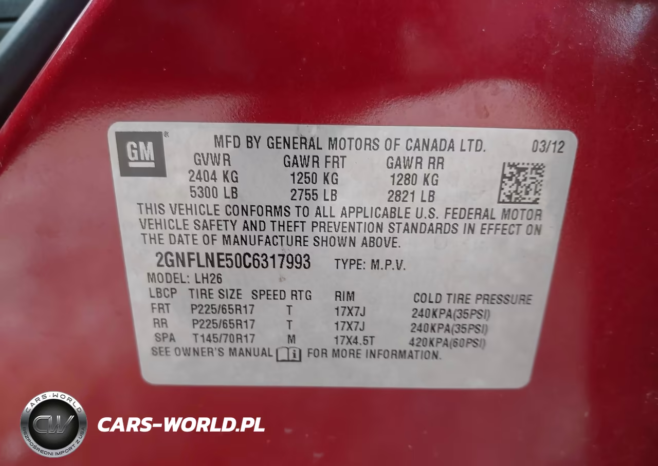2012 Chevrolet Equinox 2Lt VIN:2GNFLNE50C6317993 - 9