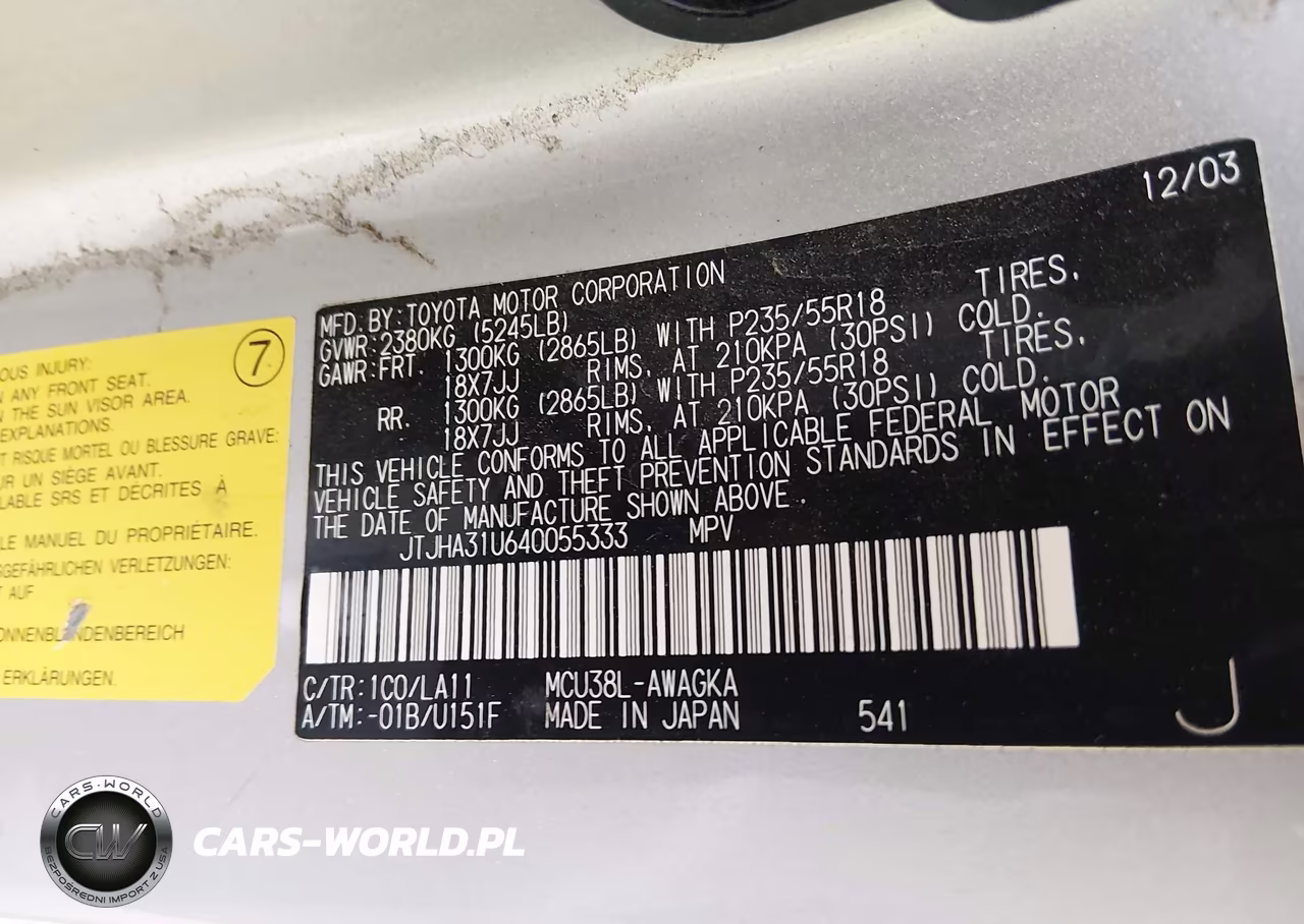 2004 Lexus Rx 330 VIN:JTJHA31U640055333 - 9