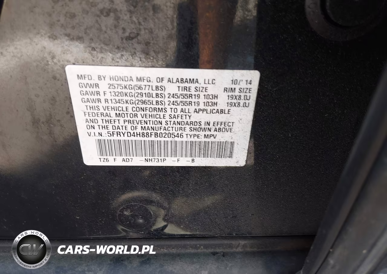 2015 Acura Mdx Advance Pkg W-Entertainment Pkg VIN:5FRYD4H88FB020546 - 9