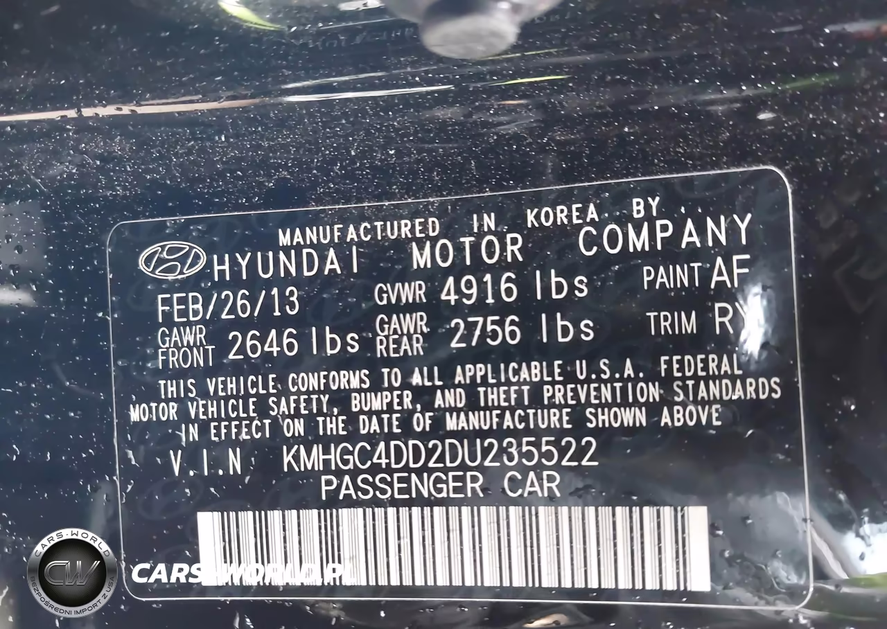 2013 Hyundai Genesis 3.8 VIN:KMHGC4DD2DU235522 - 9