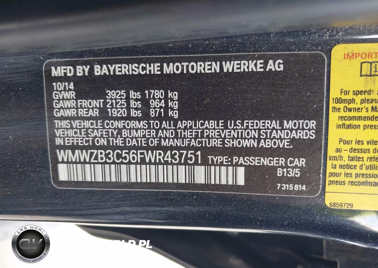 2015 Mini Countryman Cooper VIN:WMWZB3C56FWR43751 - 9