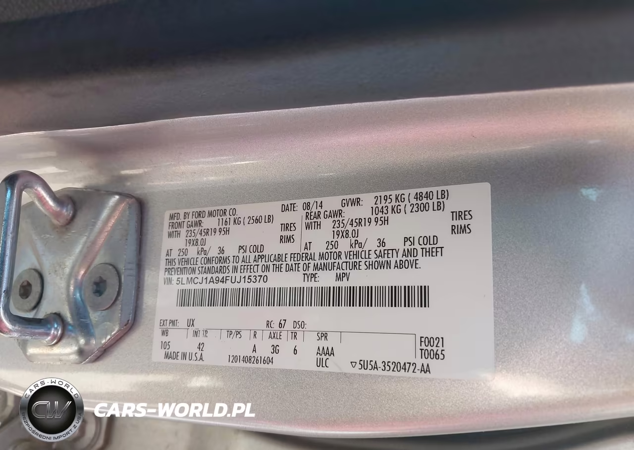 2015 Lincoln Mkc VIN:5LMCJ1A94FUJ15370 - 9