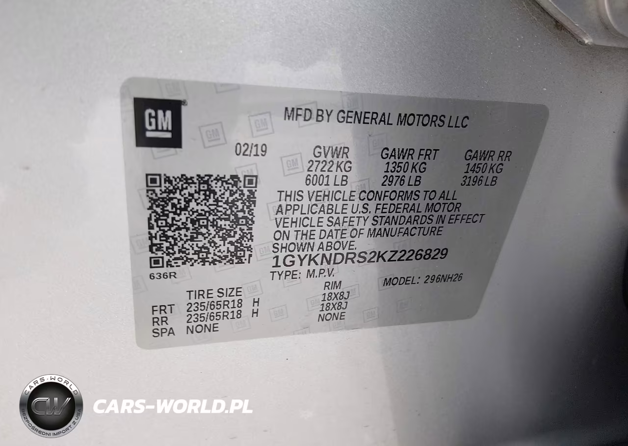 2019 Cadillac Xt5 Luxury VIN:1GYKNDRS2KZ226829 - 9