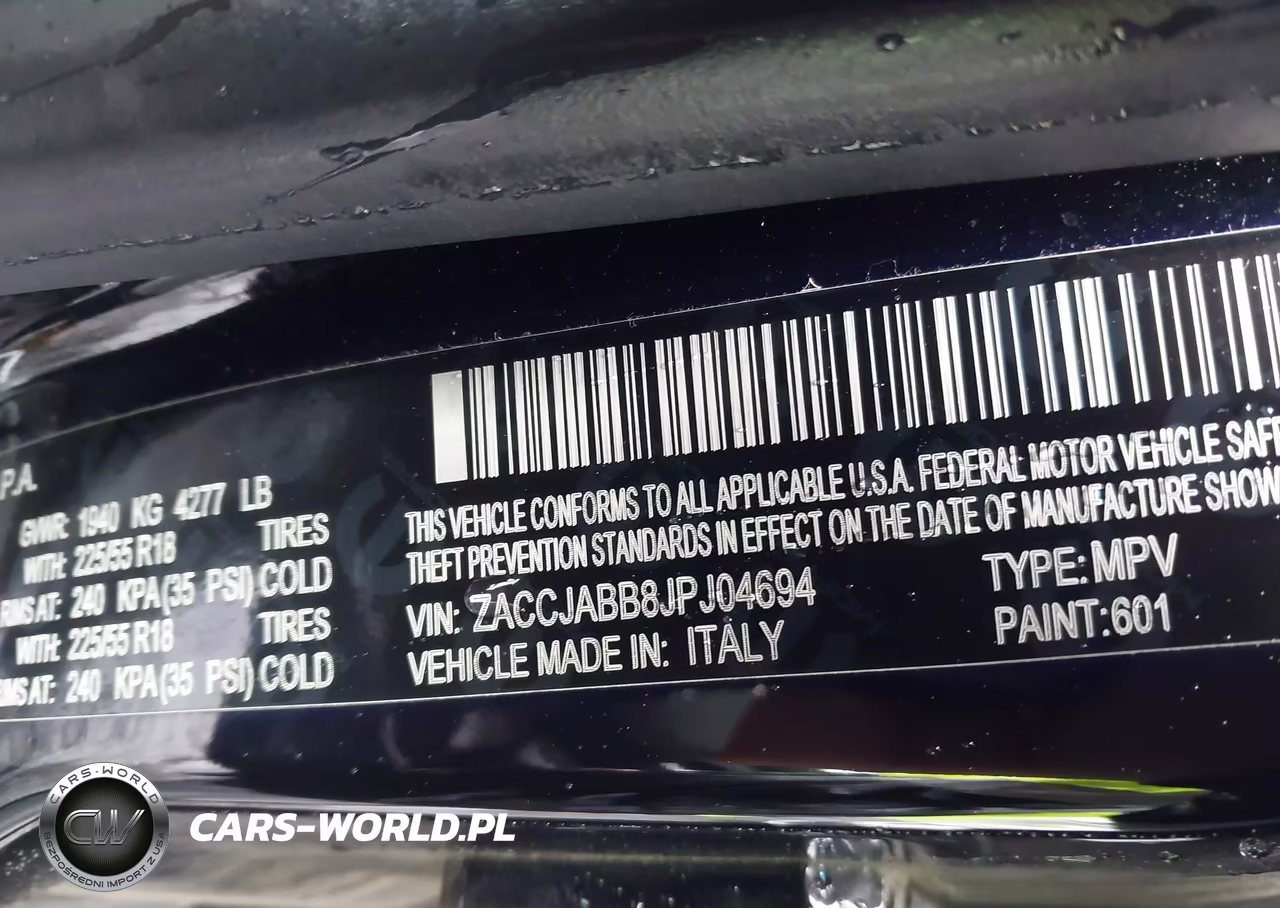 2018 Jeep Renegade Altitude Fwd VIN:ZACCJABB8JPJ04694 - 9