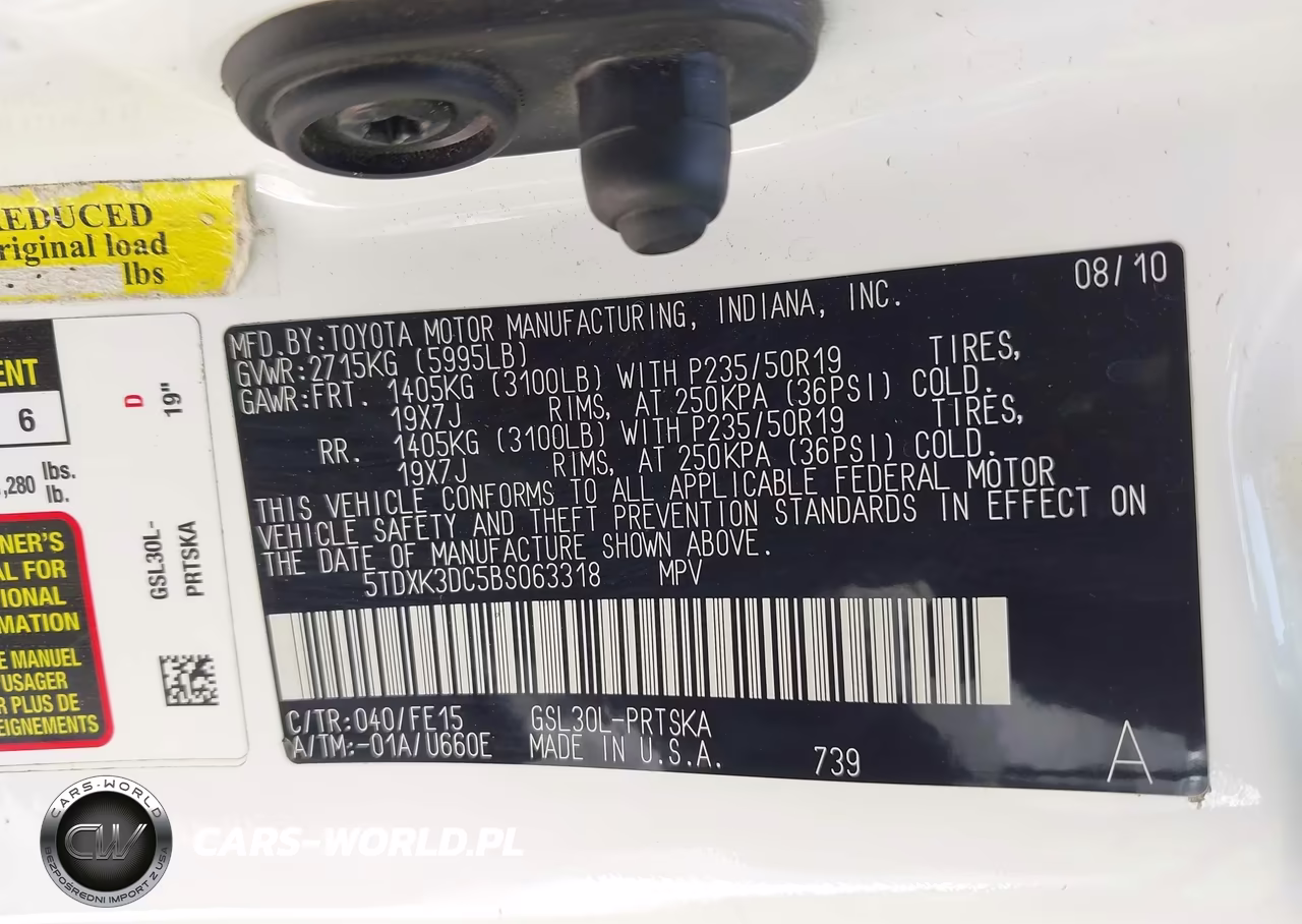 2011 Toyota Sienna Se VIN:5TDXK3DC5BS063318 - 9