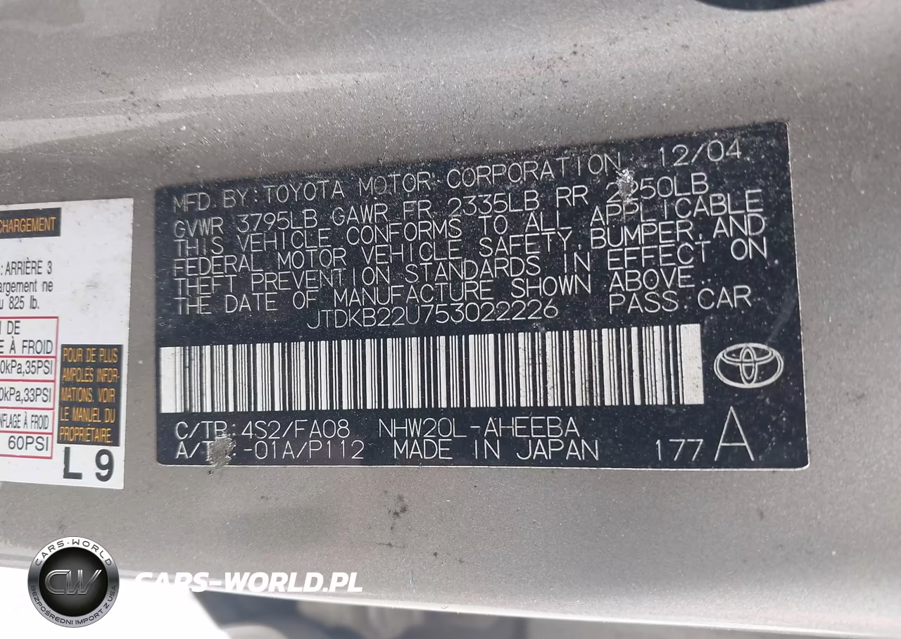 2005 Toyota Prius VIN:JTDKB22U753022226 - 9