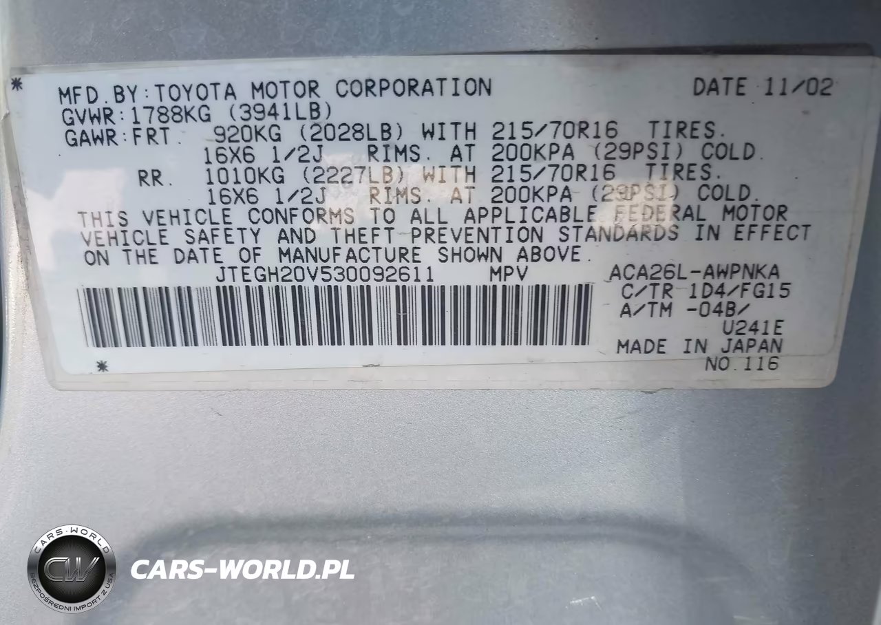 2003 Toyota Rav4 VIN:JTEGH20V530092611 - 9