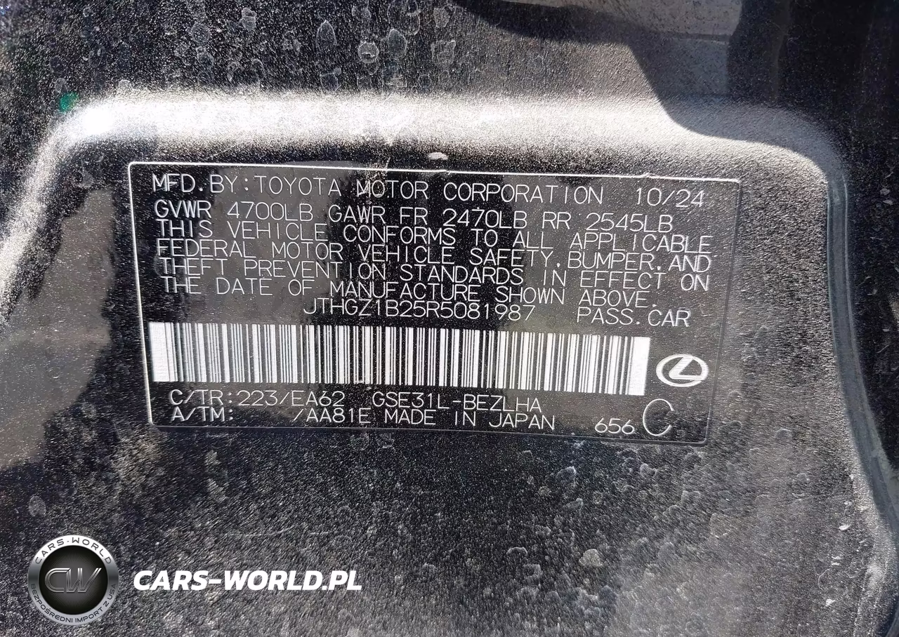2024 Lexus Is 350 F Sport VIN:JTHGZ1B25R5081987 - 9