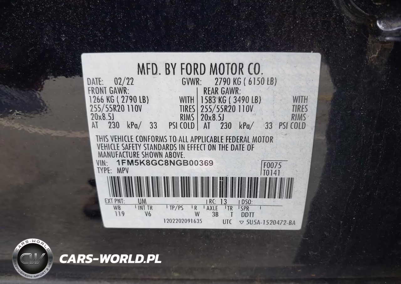 2022 Ford Explorer St VIN:1FM5K8GC8NGB00369 - 9