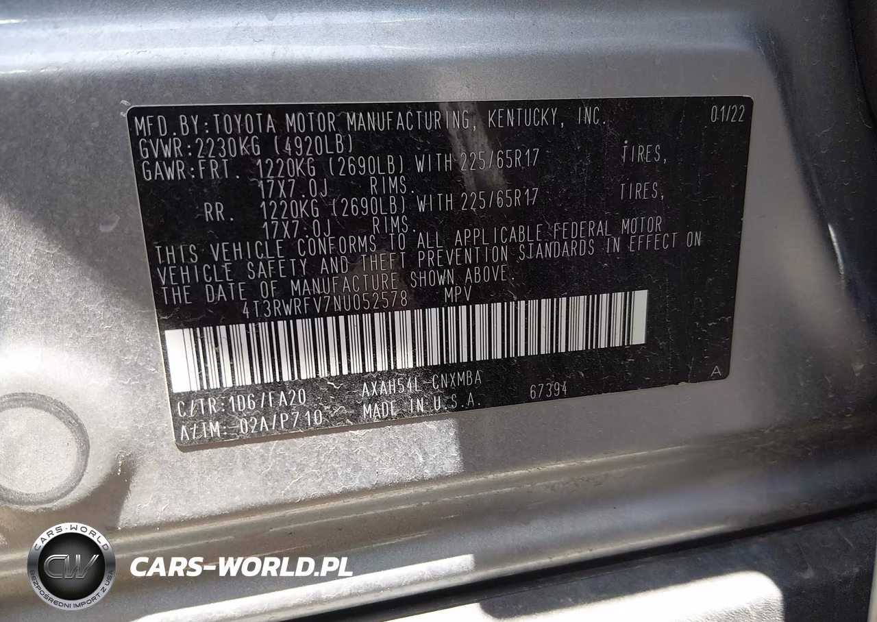 2022 Toyota Rav4 Hybrid Xle VIN:4T3RWRFV7NU052578 - 9
