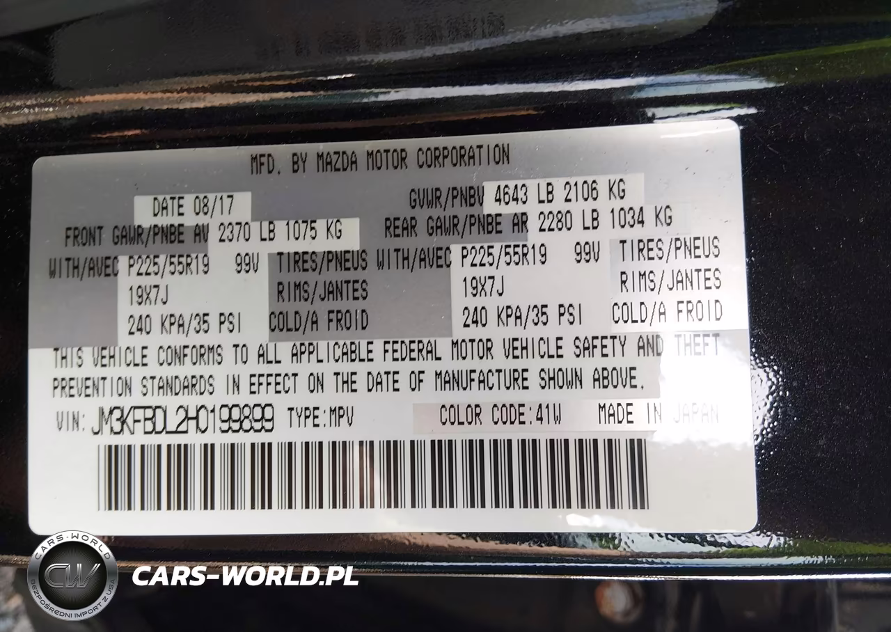 2017 Mazda Cx-5 Grand Select VIN:JM3KFBDL2H0199899 - 9